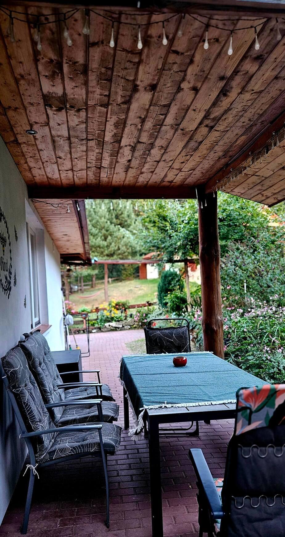 Fragment wejścia i tarasu