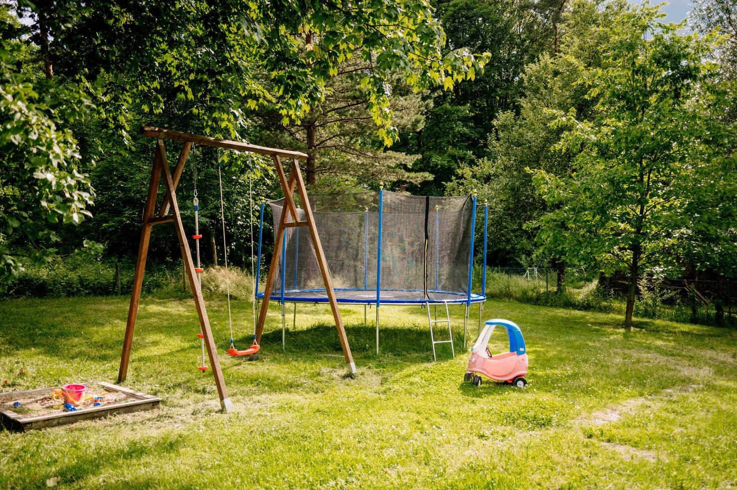 Widok na drzewa i otoczenie ogrodu