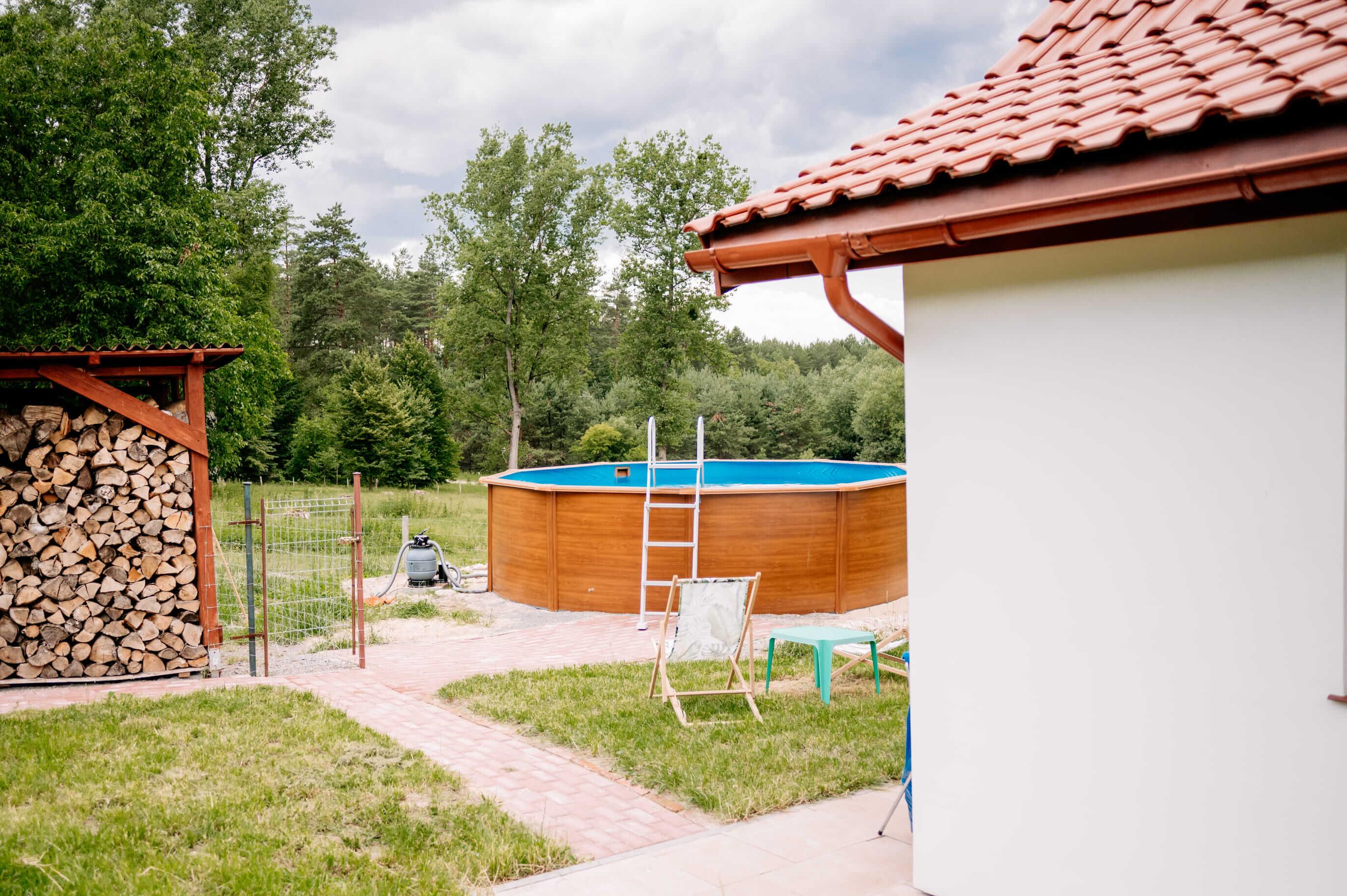 Elewacja domu i taras