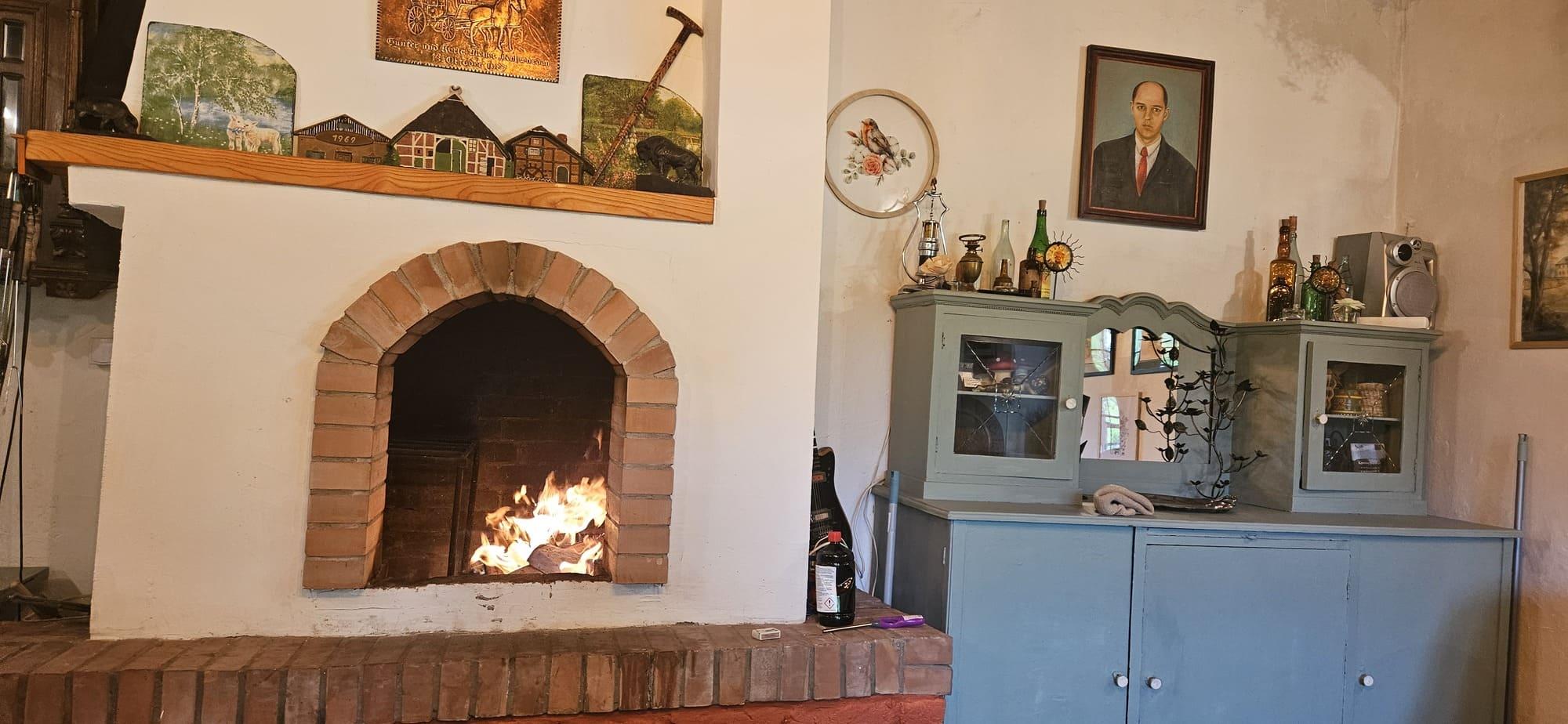 Salon z widokiem na ogród